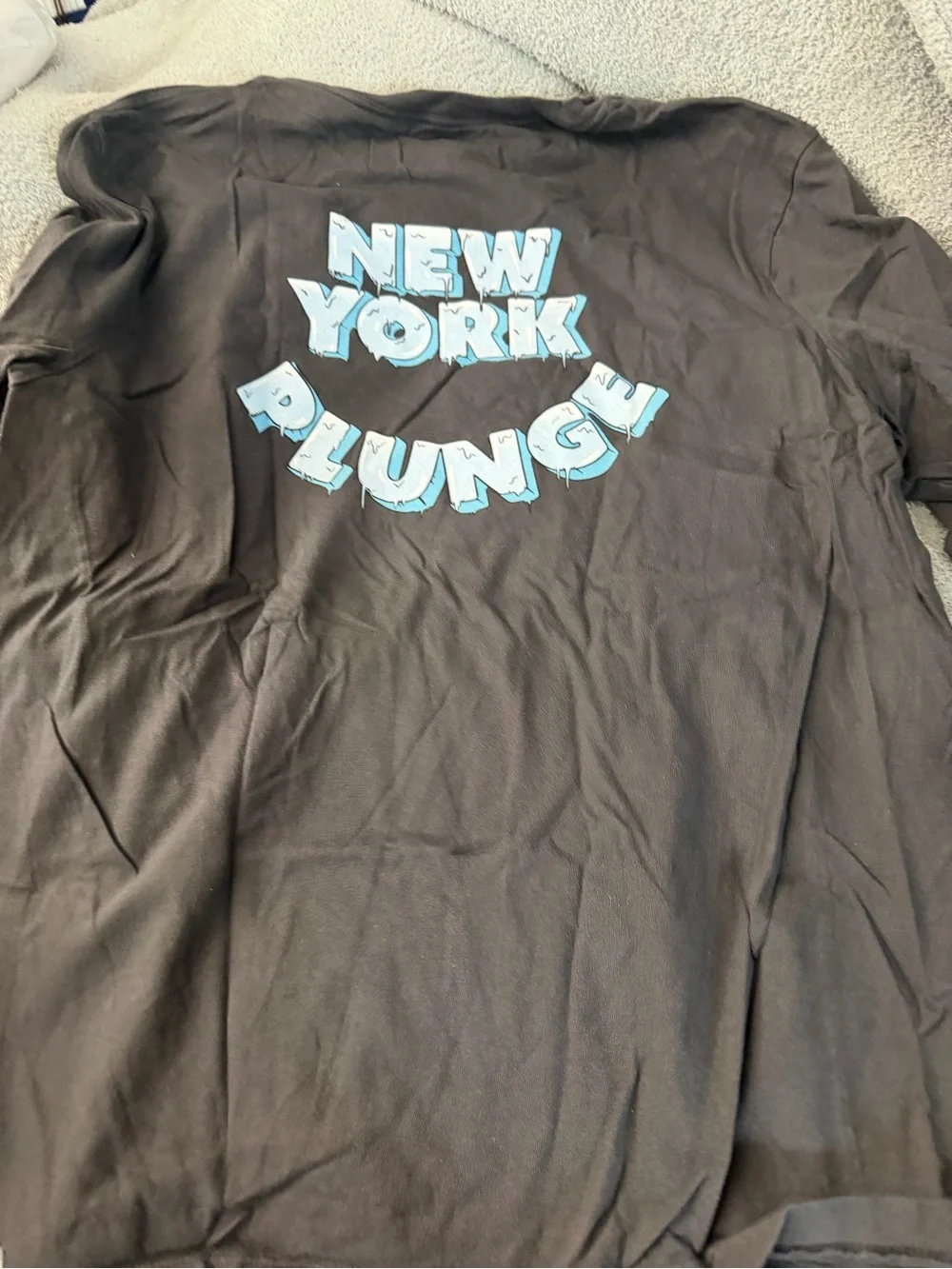 J. Crew Men’s Black Long-Sleeve Graphic Tee - New York Logo XL